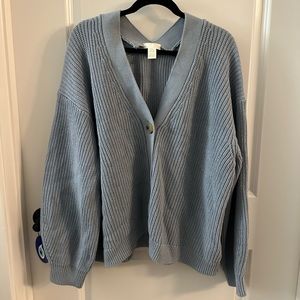 H&M Blue cardigan chunky
